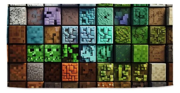 Sablio Ručník Blocks Abstract - 30x50 cm