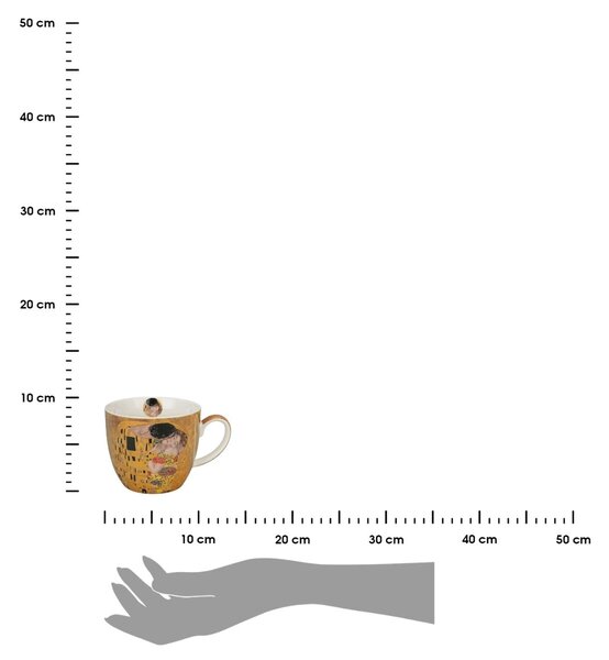 Porcelánový hrnek Klimt The Kiss 460 ml