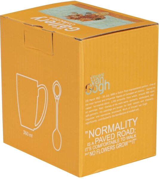 Porcelánový hrnek se lžičkou Van Gogh Sunflowers 360 ml