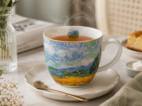 Porcelánový hrnek Van Gogh Wheat Field 460 ml