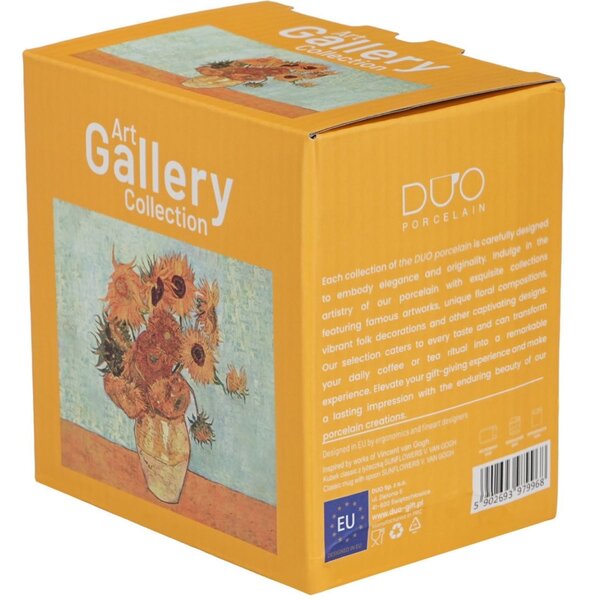 Porcelánový hrnek se lžičkou Van Gogh Sunflowers 360 ml