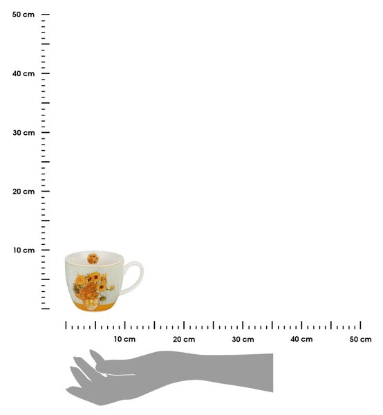 Porcelánový hrnek Van Gogh Sunflowers 460 ml