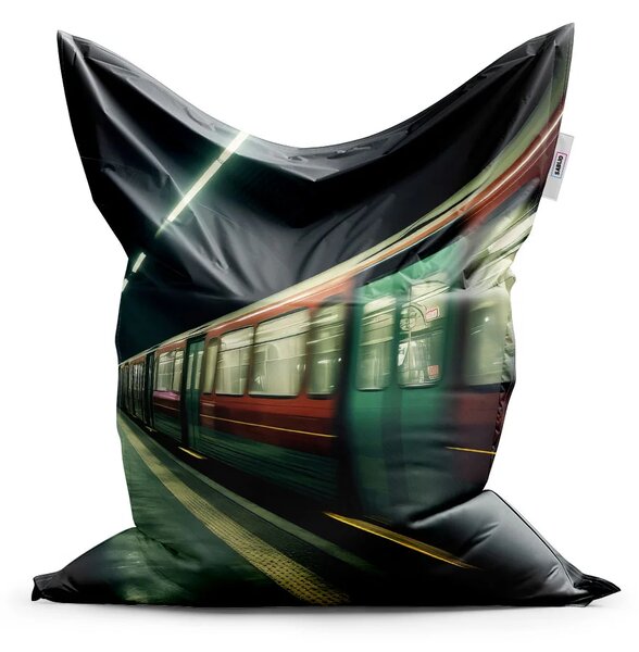 Sablio Sedací vak Metro v tmavé stanici - 150x100 cm