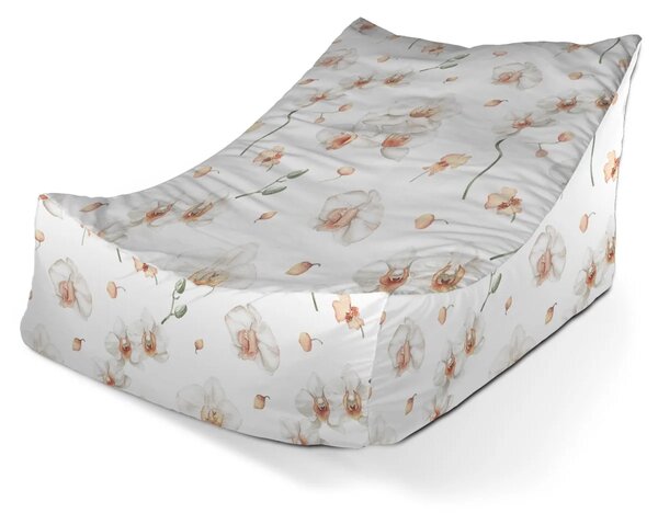 Sablio Sedací vak Lounge Bílá orchidej - 80 x 95 x 50 cm