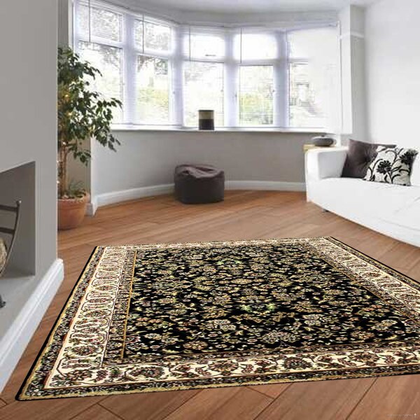 Berfin Dywany, Kusový koberec Anatolia 5378 S (Black), 150x230, černá, kancelář
