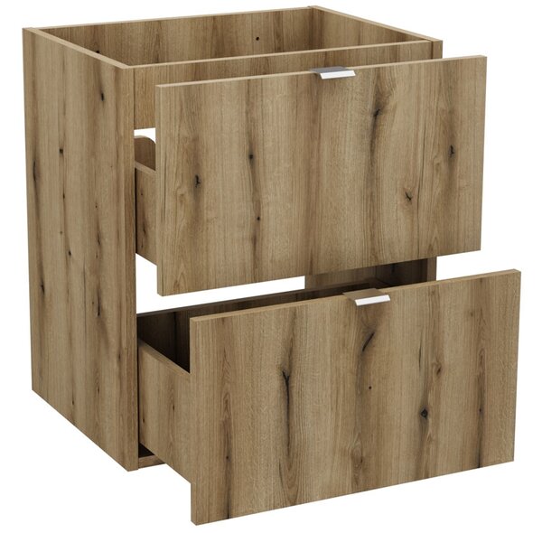 Koupelnová skříňka pod umyvadlo NOVA OAK šuplíky 50 cm