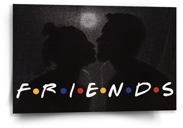 Sablio Obraz Seriál přátelé FRIENDS Polibek - 60x40 cm