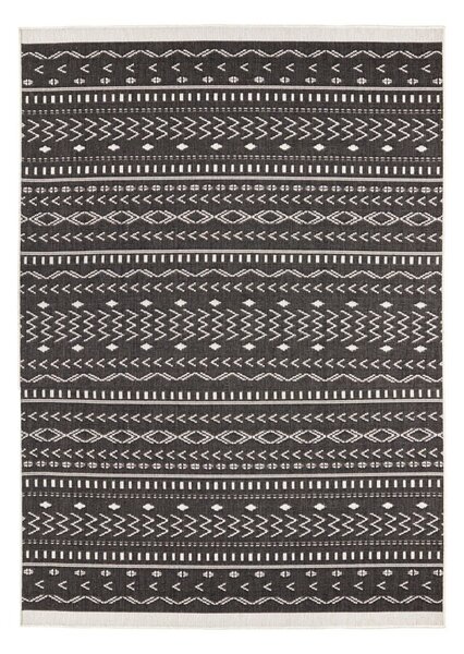NORTHRUGS - Hanse Home koberce Kusový koberec Twin Supreme 103438 Kuba black creme – na ven i na doma - 80x150 cm