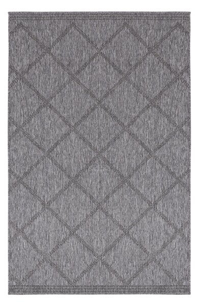 NORTHRUGS - Hanse Home koberce Kusový koberec Twin Supreme 103757 Corsica Black/Anthracite – na ven i na doma - 120x170 cm