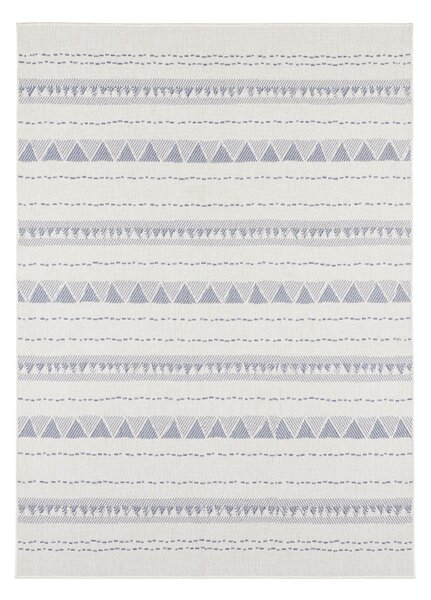 NORTHRUGS - Hanse Home koberce Kusový koberec Twin Supreme 103752 Bahamas Cream/Blue – na ven i na doma - 80x150 cm