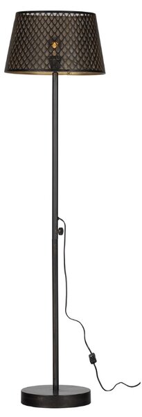 Hoorns Černá kovová stojací lampa Katlyn 161 cm