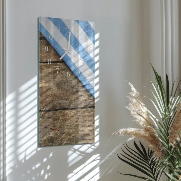 Skleněné hodiny vertikální Ubrus zsppb-30x60-00089978