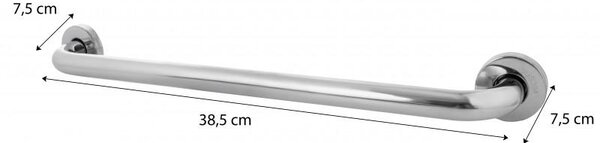 Erga Erga, nástěnné rovné madlo 35cm, chromová, ERG-YKA-P.ROD-CHR