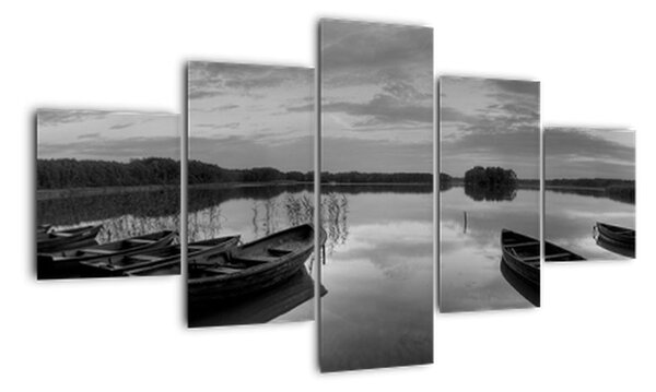 Panorama jezera - obraz (125x70cm)