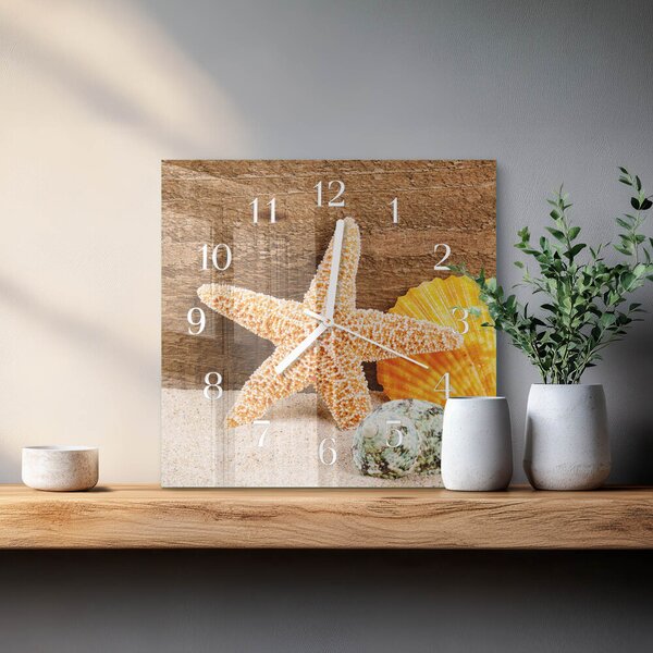 Skleněné hodiny Hvězdice zskb-30x30-00084604