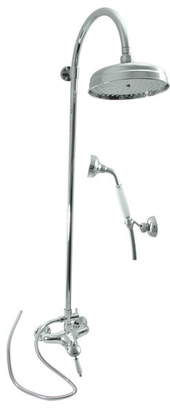 Slezák-Rav Vodovodní baterie sprchová LABE s hlavovou a ruční sprchou chrom, 150 mm L581.5/3