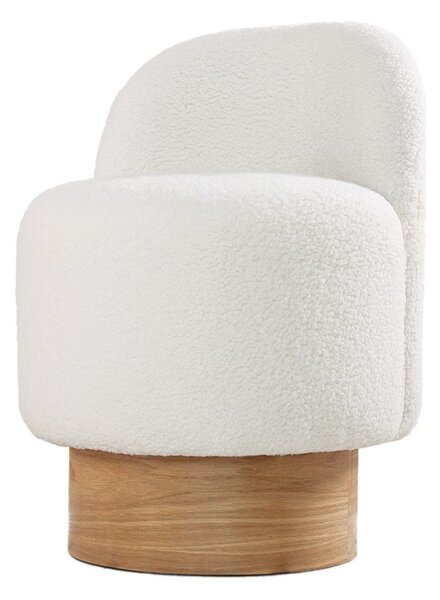 Hanah Home Taburet MONRE Teddy bílý