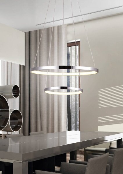 LED Lustr na lanku LUNE LED/40W/230V