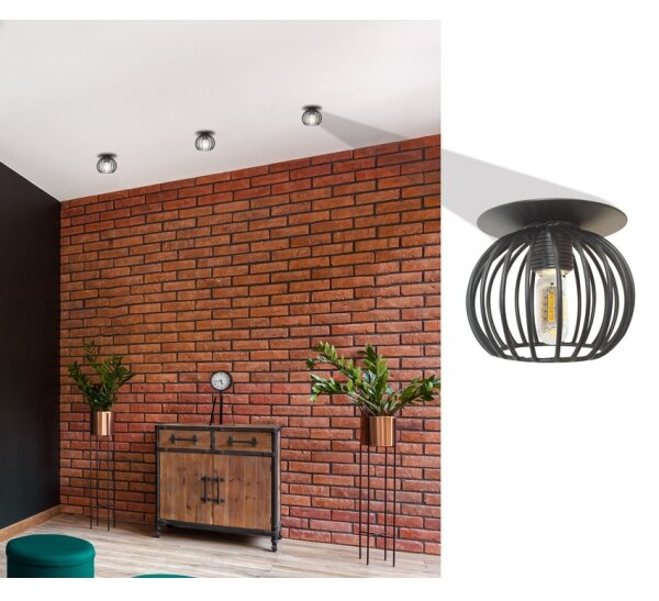 Podhledové bodové svítidlo SK 93 1xG9/40W/230V černá