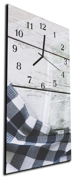 Nástěnné hodiny 30x60cm kuchyňský motiv - plexi