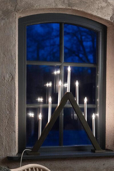 MAR 706227 Ariele adventní svícen tmavá hnědá 54 cm - Markslöjd