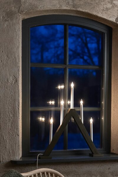 MAR 706224 Ariele adventní svícen tmavá hnědá 47 cm - Markslöjd