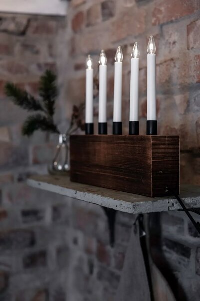 MAR 706217 Albero hnědý adventní svícen 41 cm - Markslöjd