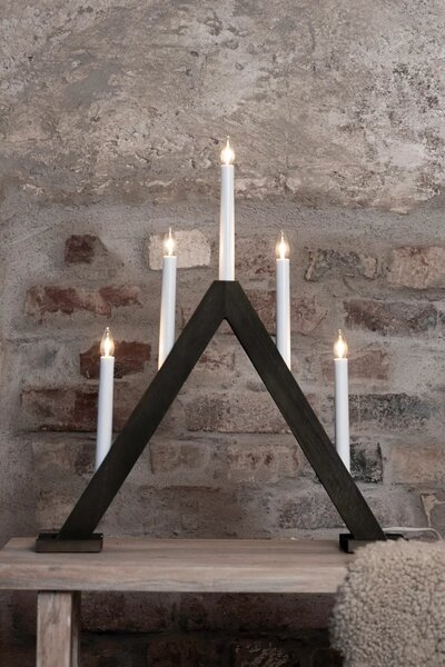 MAR 706224 Ariele adventní svícen tmavá hnědá 47 cm - Markslöjd