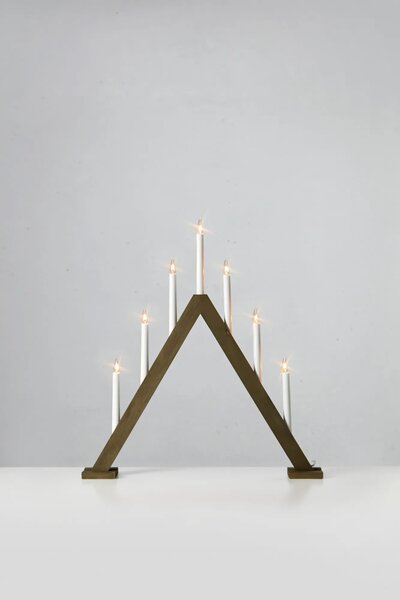 MAR 706227 Ariele adventní svícen tmavá hnědá 54 cm - Markslöjd
