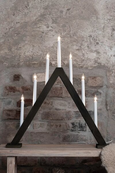 MAR 706227 Ariele adventní svícen tmavá hnědá 54 cm - Markslöjd