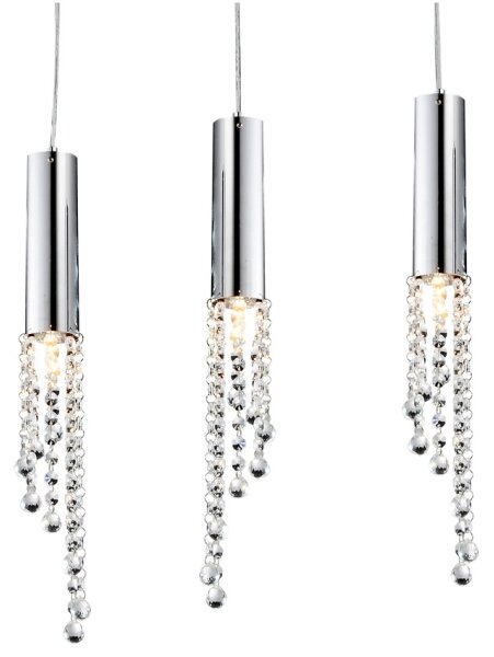 LED Lustr na lanku DUERO 3xLED/3W/230V