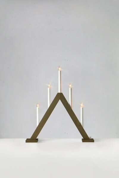 MAR 706224 Ariele adventní svícen tmavá hnědá 47 cm - Markslöjd