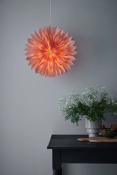 MAR 705972 Solina růžová závěsná hvězda 60 cm - Markslöjd