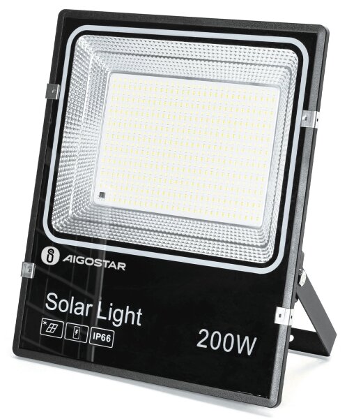 Aigostar-LED Solární reflektor LED/200W/3,2V 3600mAh 3000K/4000K/6500K IP66 + DO