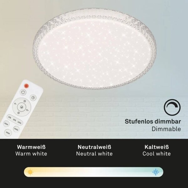 Briloner 3412-016 -LED Stm stropní svítidlo LED/24W/230V 3000-6000K pr. 39 cm