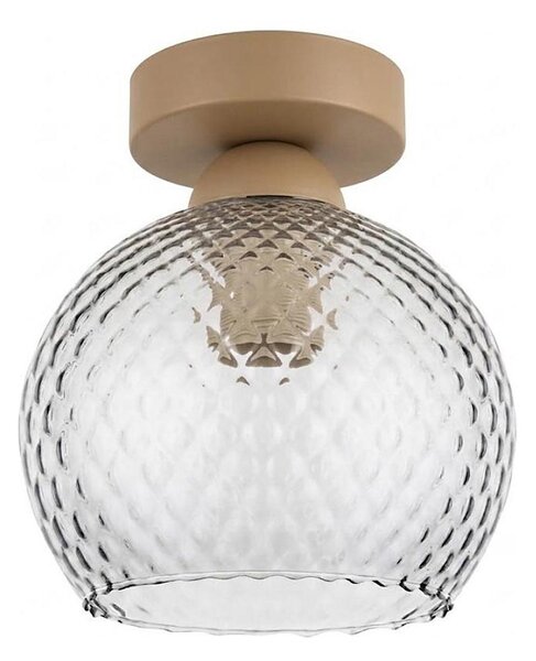 BRILAGI - LED Stropní svítidlo R GLASS 1xE27/60W/230V pr. 18 cm béžová/kouř šedá