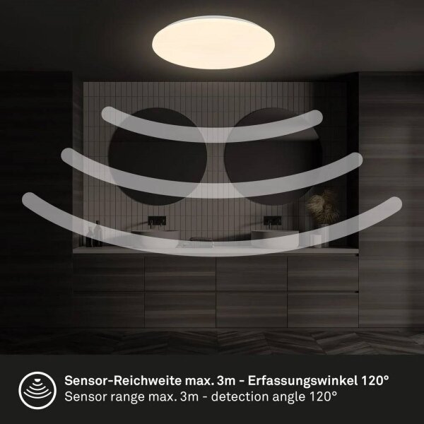 Briloner 3828-016-LED Koupel stropní svít se sen WALK LED/24W/230V IP54 pr. 35cm