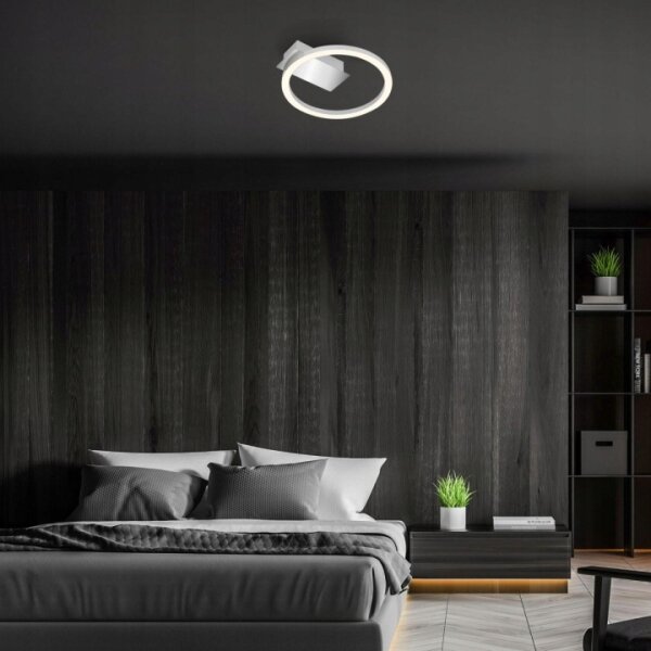 Briloner 3778-014 - LED Stropní svítidlo FRAME LED/5W/230V pr. 20 cm matný chrom