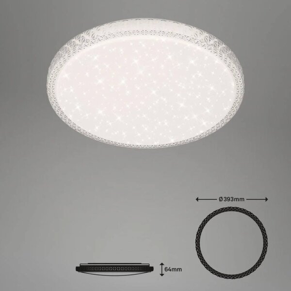 Briloner 3412-016 -LED Stm stropní svítidlo LED/24W/230V 3000-6000K pr. 39 cm