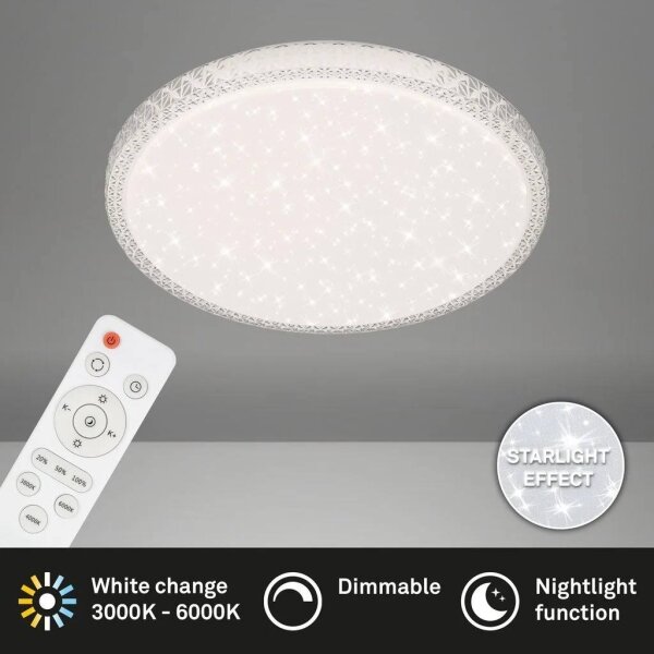 Briloner 3412-016 -LED Stm stropní svítidlo LED/24W/230V 3000-6000K pr. 39 cm
