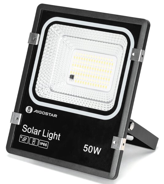 Aigostar -LED Solární reflektor LED/50W/3,2V 1200mAh 3000K/4000K/6500K IP66 + DO