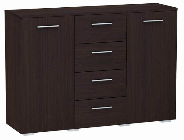 Komoda Matkam 120 x 35 x 84,5 cm wenge matná