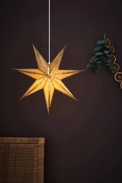 MAR 705791 Glitter zlatá závěsná hvězda 45 cm - Markslöjd