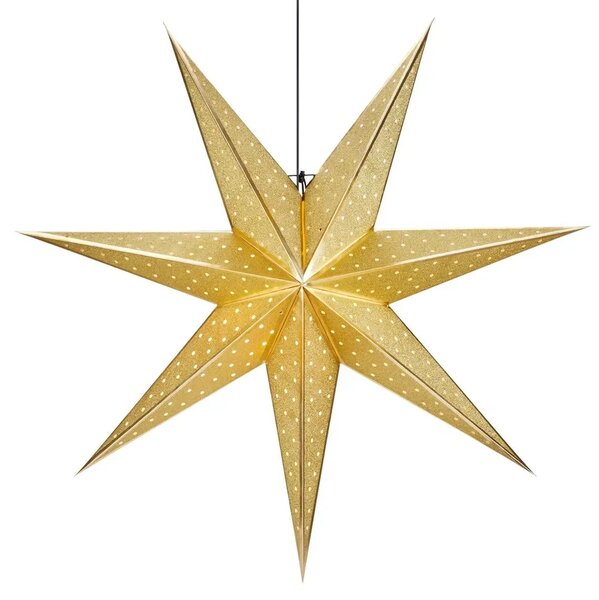 MAR 705791 Glitter zlatá závěsná hvězda 45 cm - Markslöjd