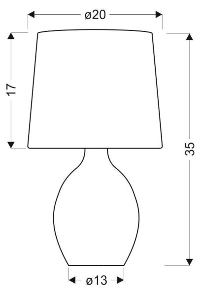 Stolní lampa AMBON 1xE14/40W/230V černá