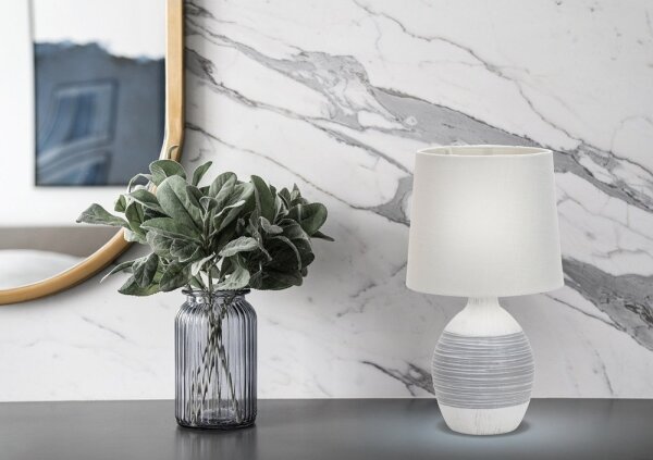 Stolní lampa AMBON 1xE14/40W/230V bílá