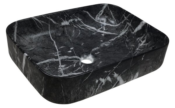 Invena Florina, umyvadlo na desku 510x400x130 mm, imitace kamene, INV-CE-40-723-C