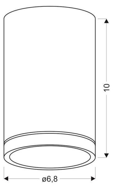 Stropní svítidlo TUBA GU10/15W/230V