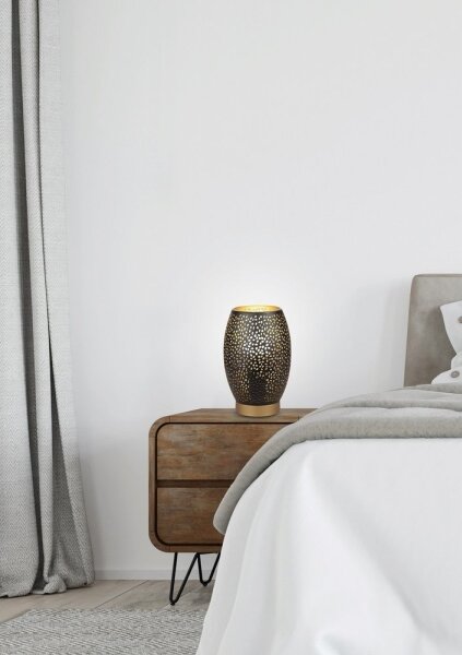 Stolní lampa Venus 1xE27/60W/230V černá/zlatá