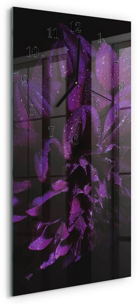 Skleněné hodiny vertikální Pivoňka zsppc-30x60-00180169